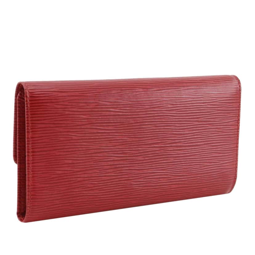 Louis Vuitton Epi Porte Tresor International Long Wallet Red Leather Very good condition - Back View