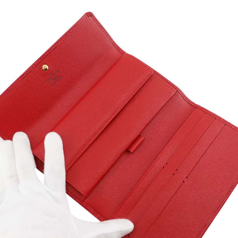 Louis Vuitton Epi Porte Tresor International Long Wallet Red Leather Very good condition - Model View