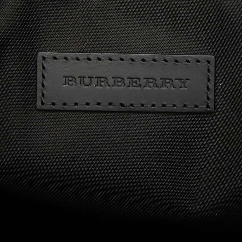 Burberry London Check Coated Canvas Kenneth Satchel Blue Very good condition - Box View