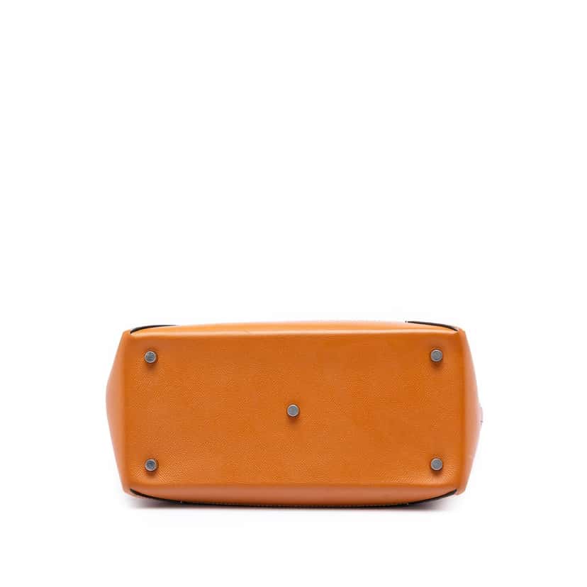 Hermès Evercolor Epsom Maxibox Cabas 30 Brown Leather Very good condition - Inside View