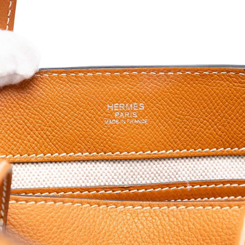 Hermès Evercolor Epsom Maxibox Cabas 30 Brown Leather Very good condition - Box View