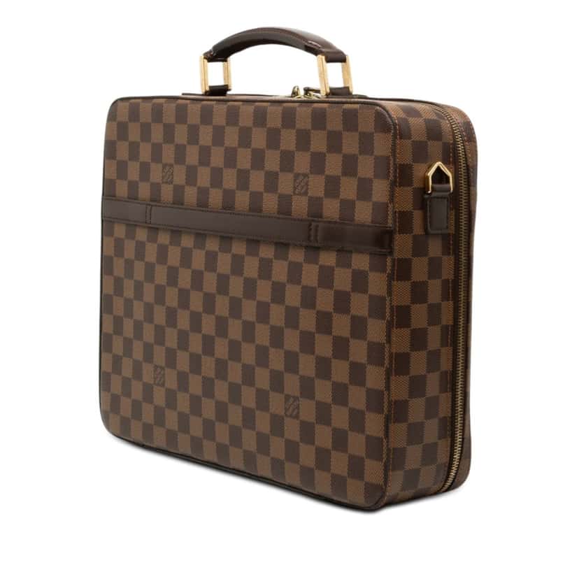Louis Vuitton Damier Ebene Porte Ordinateur Sabana Brown Very good condition - Back View