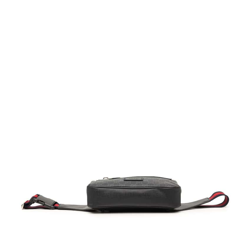 Gucci GG Supreme Web Belt Bag Black Very good condition - Inside View