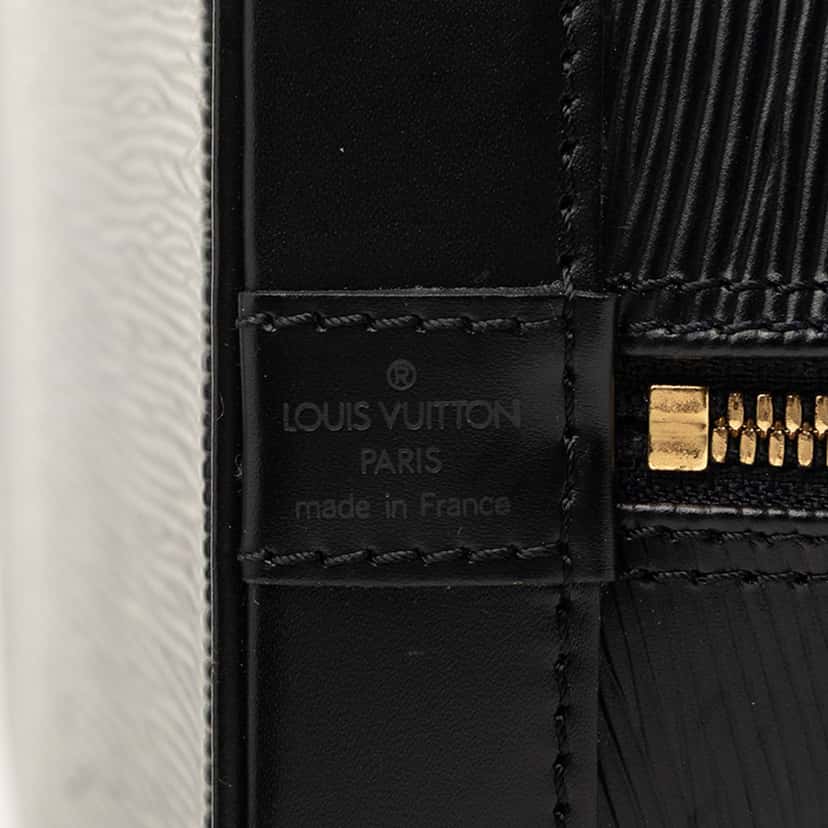 Louis Vuitton Epi Alma PM Black Leather Very good condition - Box View