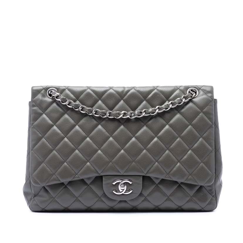 Chanel Maxi Classic Caviar Single Flap Other Leather Very good condition - Front View