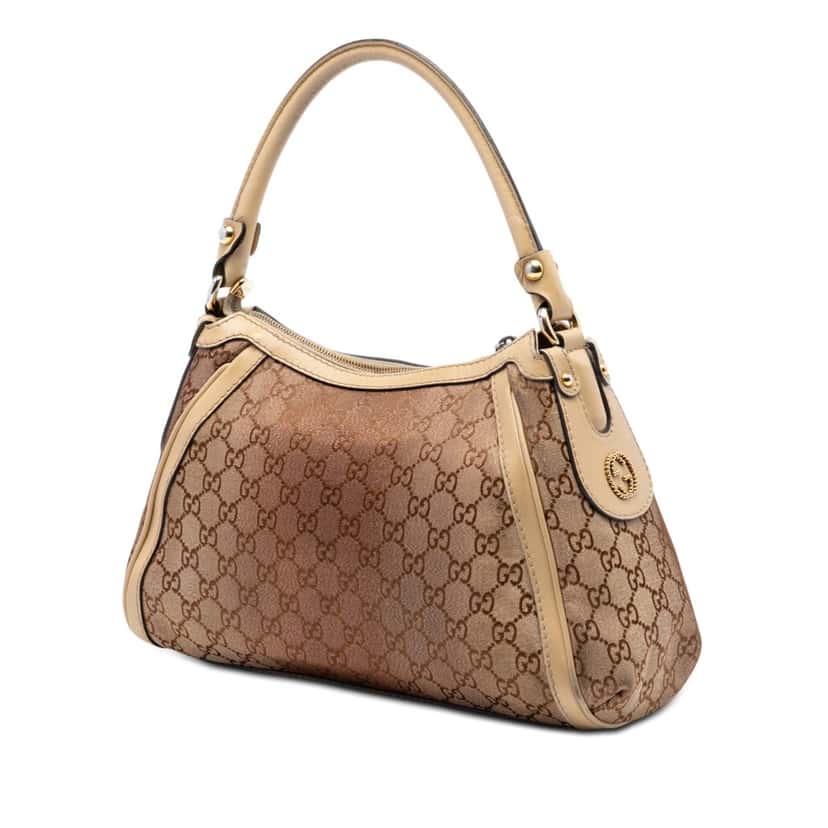 Gucci GG Lurex Scarlett Handbag Brown Very good condition - Back View