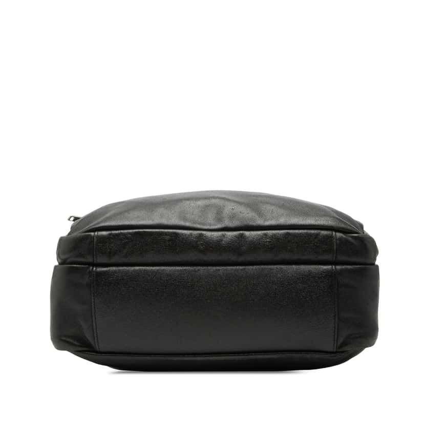 Saint Laurent Lambskin Sid Messenger Bag Black Leather Good condition - Inside View