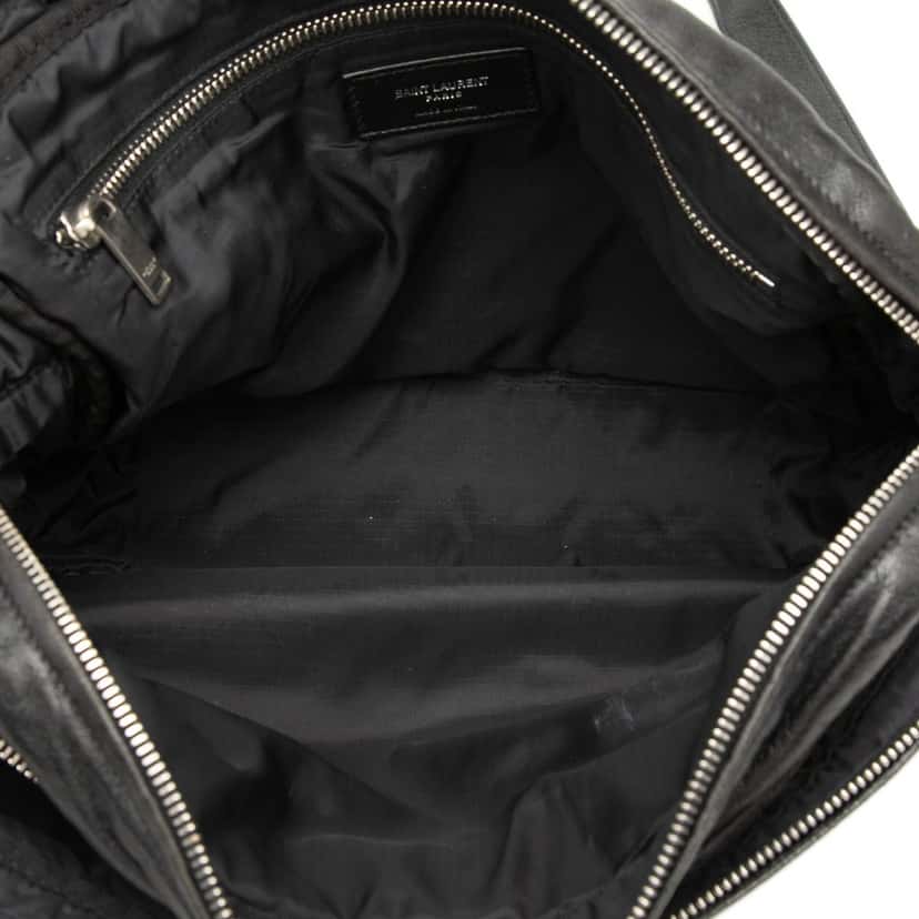 Saint Laurent Lambskin Sid Messenger Bag Black Leather Good condition - Model View