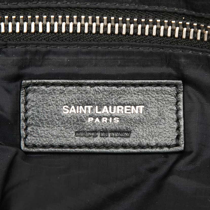 Saint Laurent Lambskin Sid Messenger Bag Black Leather Good condition - Box View