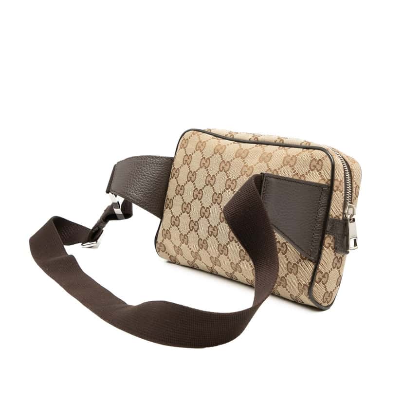 Gucci GG Canvas Belt Bag Beige Very good condition - Back View