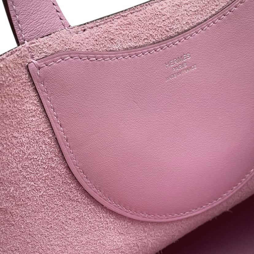 Hermès Clemence and Swift In The Loop 18 Pink Leather Very good condition - Box View