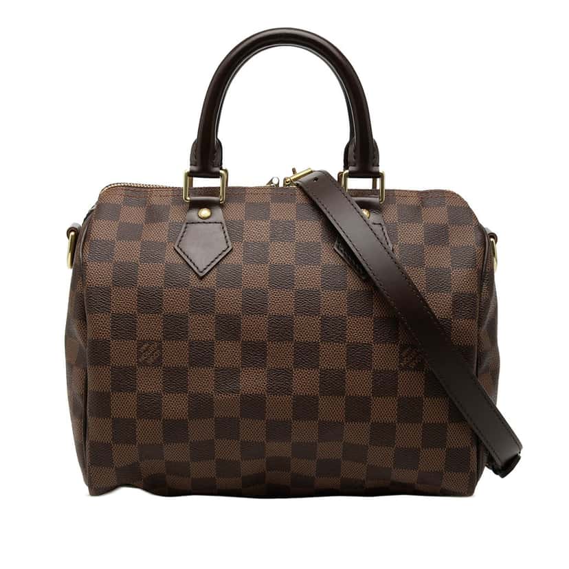 Louis Vuitton Damier Ebene Speedy Bandouliere 25 Brown Very good condition - Front View