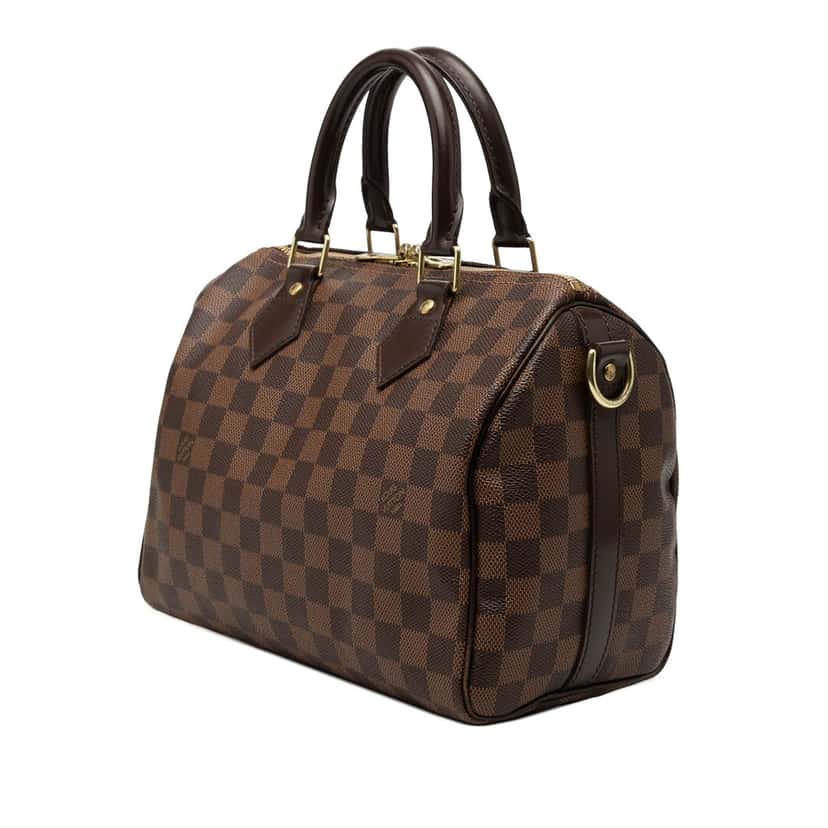 Louis Vuitton Damier Ebene Speedy Bandouliere 25 Brown Very good condition - Back View