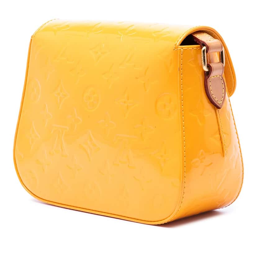 Louis Vuitton Monogram Vernis Bellflower PM Yellow Leather Very good condition - Back View