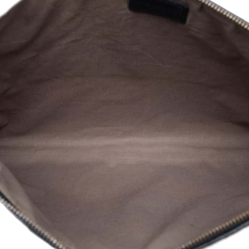 Bottega Veneta Bicolor Nappa Intrecciato Clutch Black Leather Very good condition - Model View