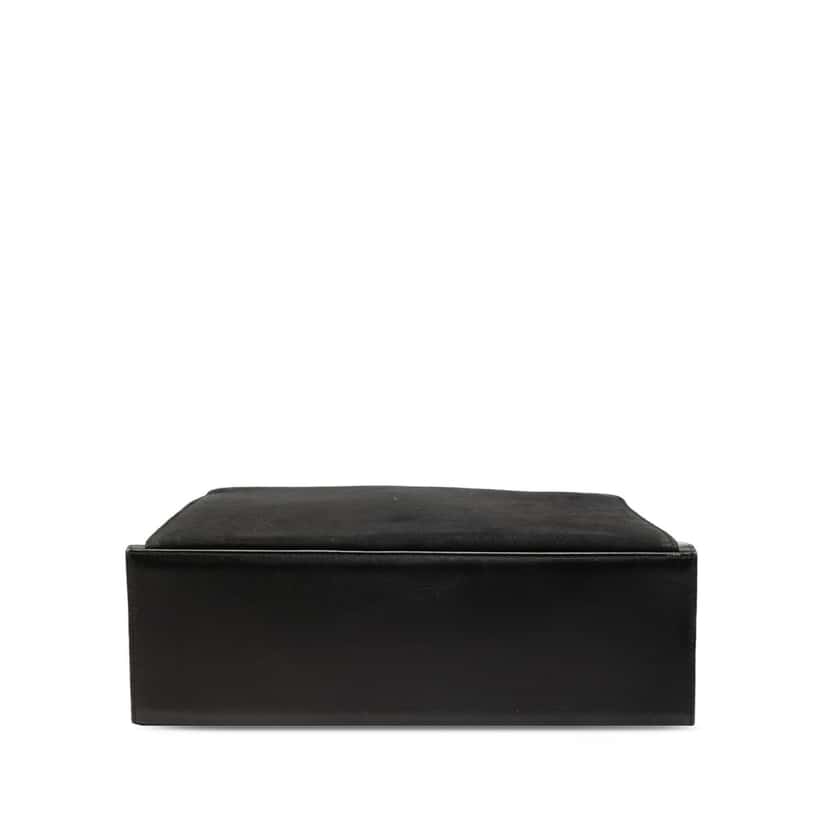 Saint Laurent Leather and Tribute Suede Top Handle Bag Black Leather Very good condition - Inside View