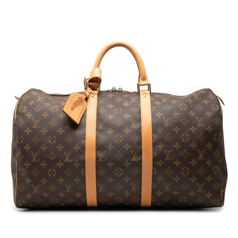 Louis Vuitton Monogram Keepall 50 Brown Very good condition - Front View