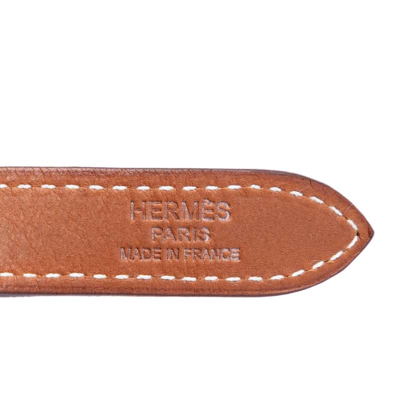 Hermès Silk and Barenia Jeu des Omnibus et des Dames Blanches Silky City PM Orange Very good condition - Box View