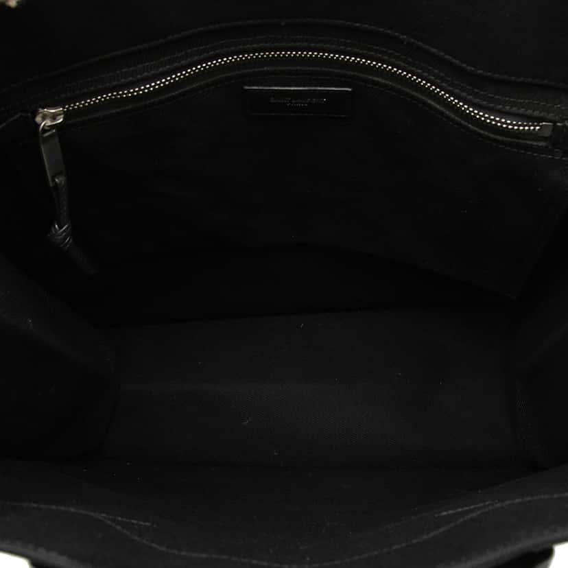 Saint Laurent Canvas Rive Gauche North South Tote Black Very good condition - Model View