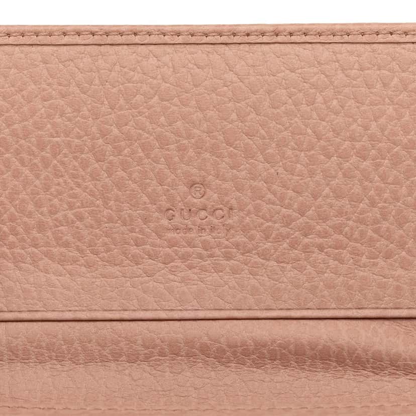 Gucci GG Marmont Calfskin Card Case Wallet Brown Leather Very good condition - Box View