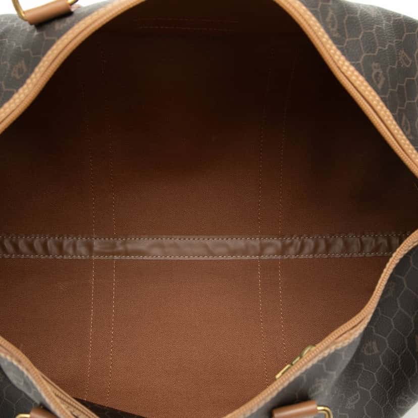 Dior Honeycomb Coated Canvas Travel Bag Black Very good condition - Model View