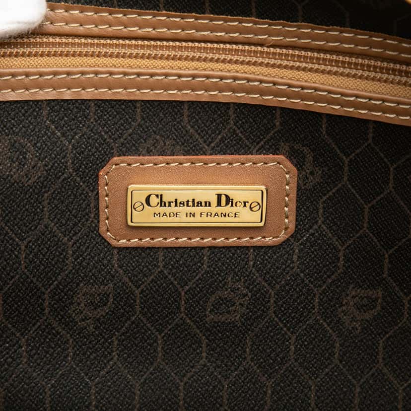 Dior Honeycomb Coated Canvas Travel Bag Black Very good condition - Box View