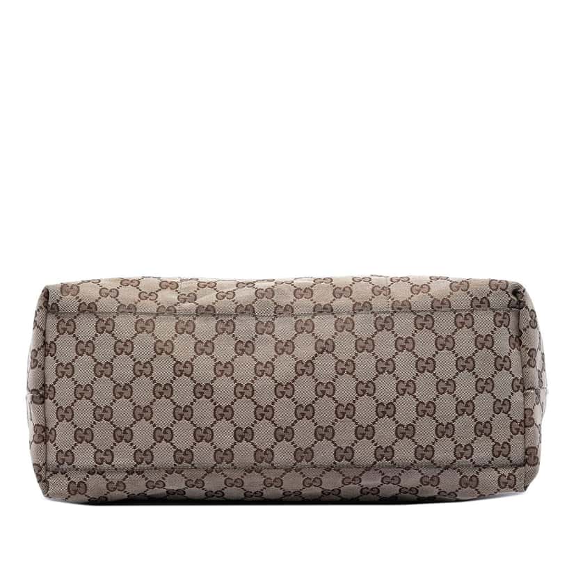 Gucci GG Canvas Web Tote Beige Very good condition - Inside View