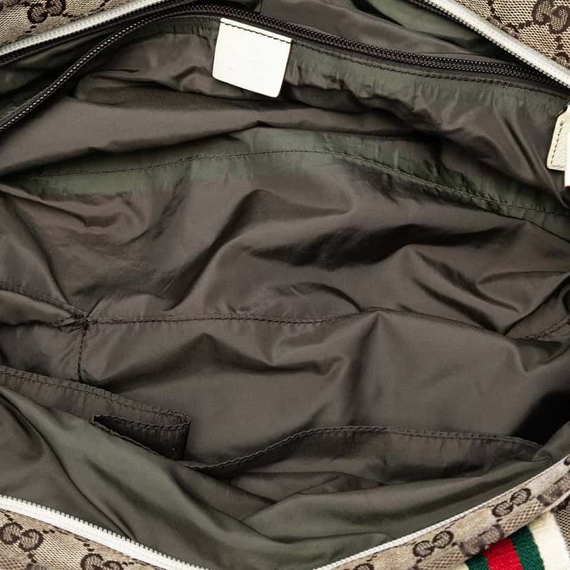 Gucci GG Canvas Web Tote Beige Very good condition - Model View