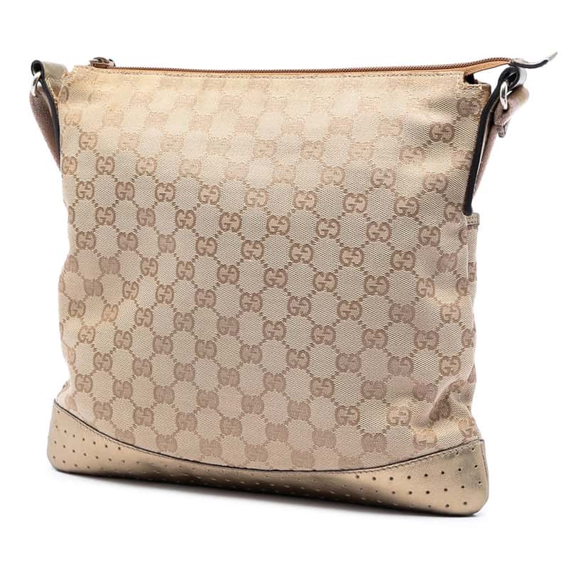 Gucci GG Canvas Web Crossbody Beige Very good condition - Back View