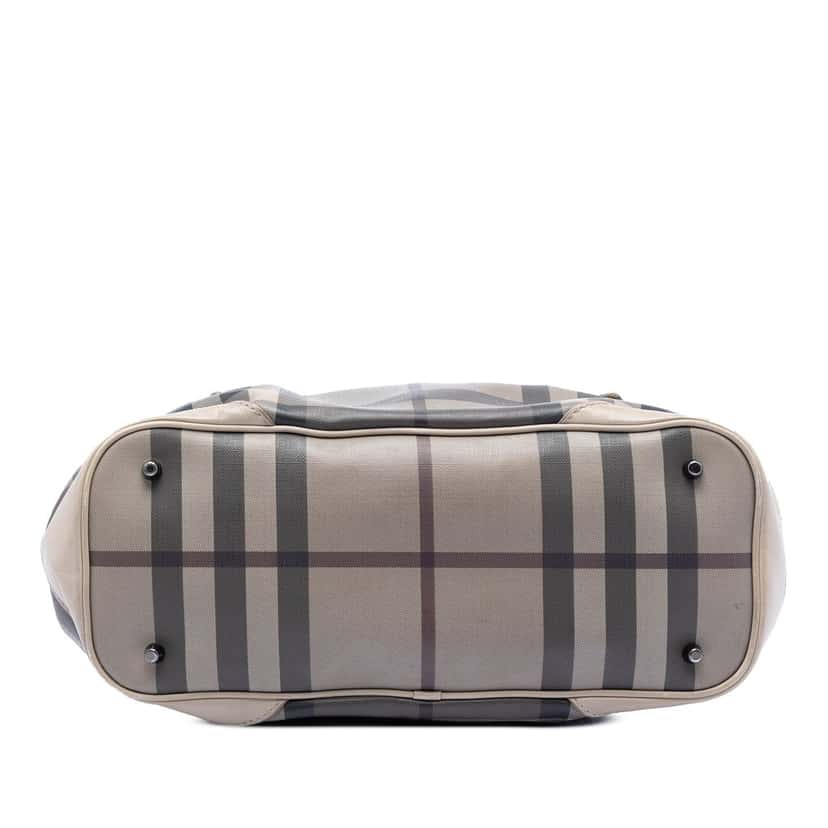 Burberry Smoke Check Coated Canvas Heathcliff Satchel Other Very good condition - Inside View