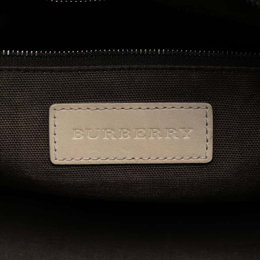Burberry Smoke Check Coated Canvas Heathcliff Satchel Other Very good condition - Box View