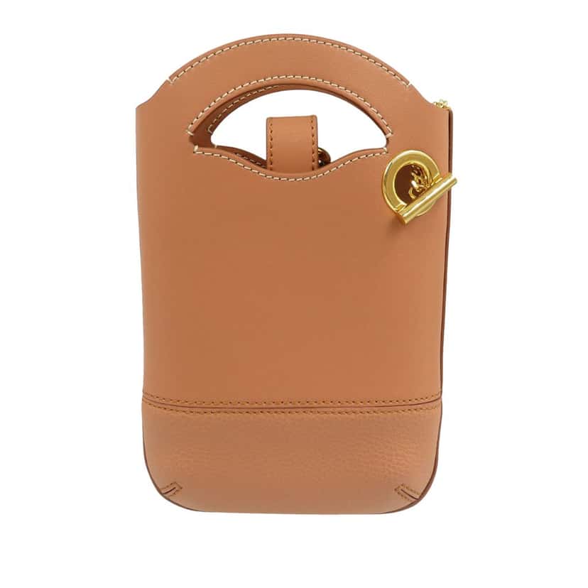 Chloé Leather Walden Phone Pouch Brown Leather Very good condition - Back View