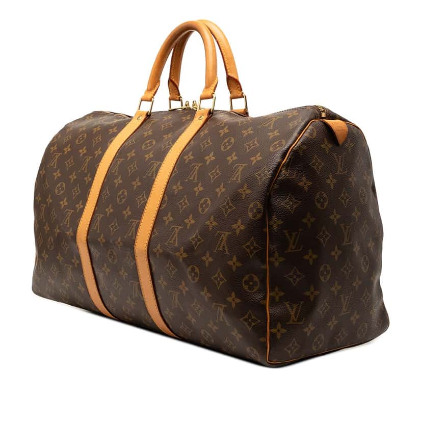 Louis Vuitton Monogram Keepall 50 Brown Very good condition - Back View