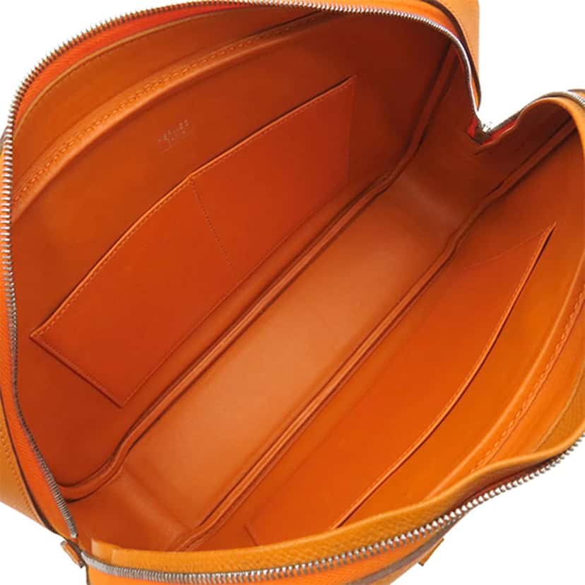 Hermès Epsom Plume Elan 28 Orange Leather Very good condition - Model View