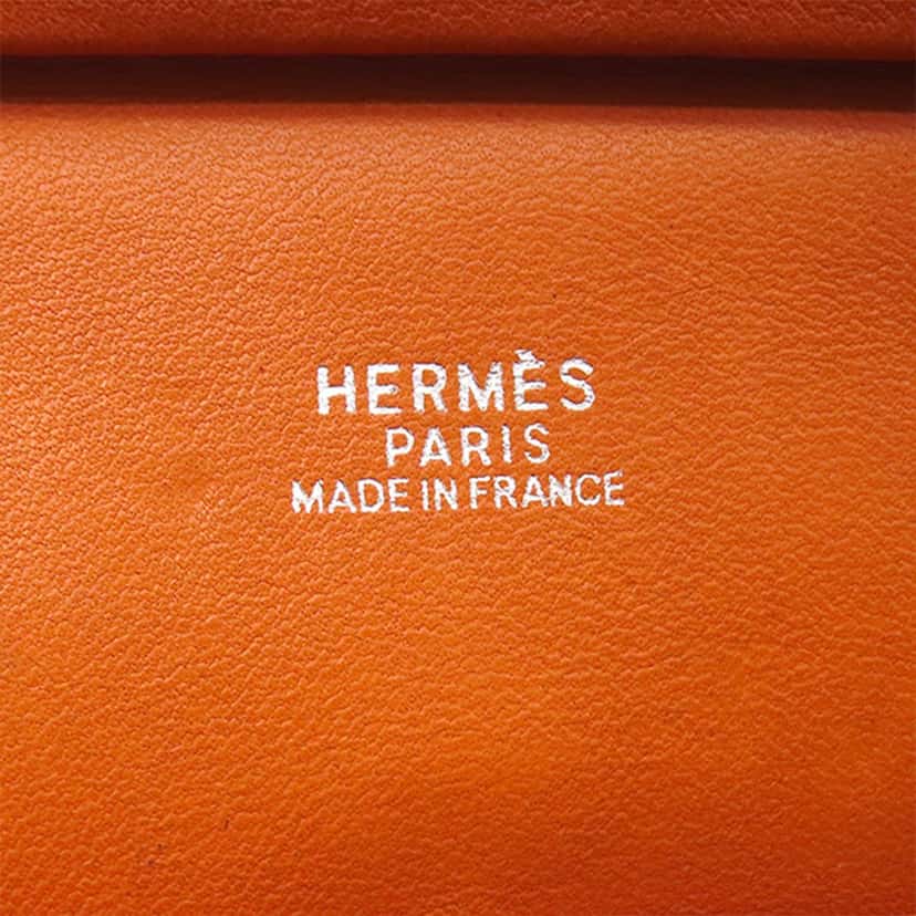Hermès Epsom Plume Elan 28 Orange Leather Very good condition - Box View