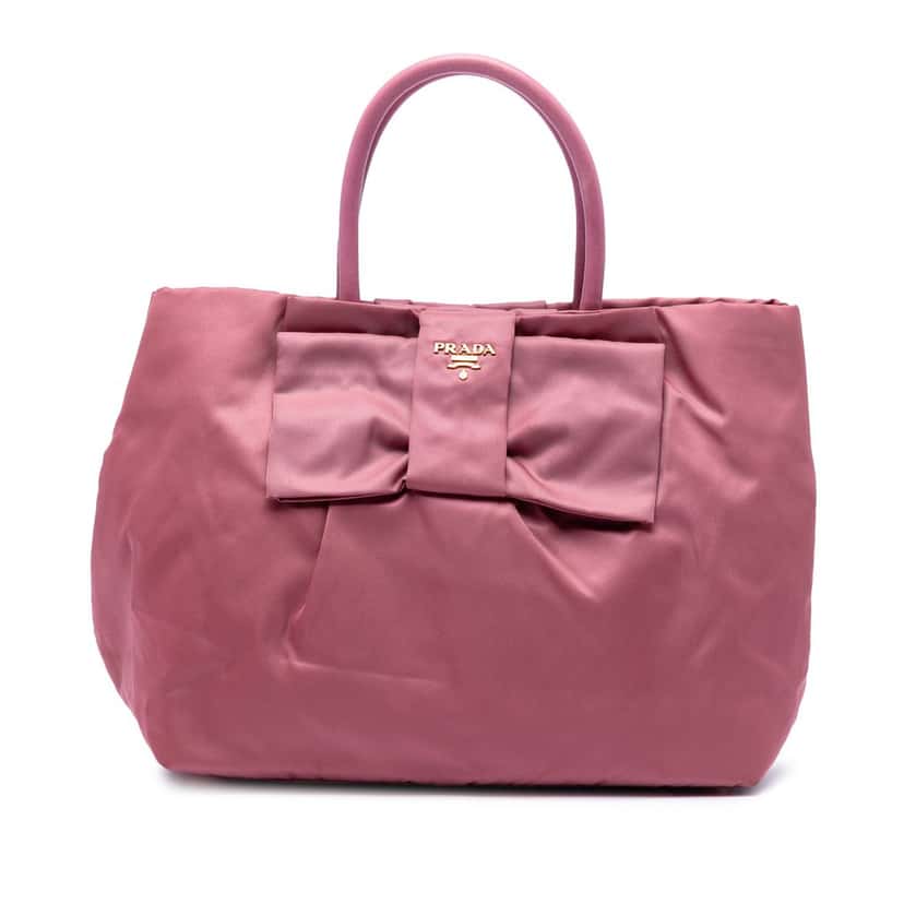 Prada Tessuto Fiocco Tote Pink Very good condition - Front View