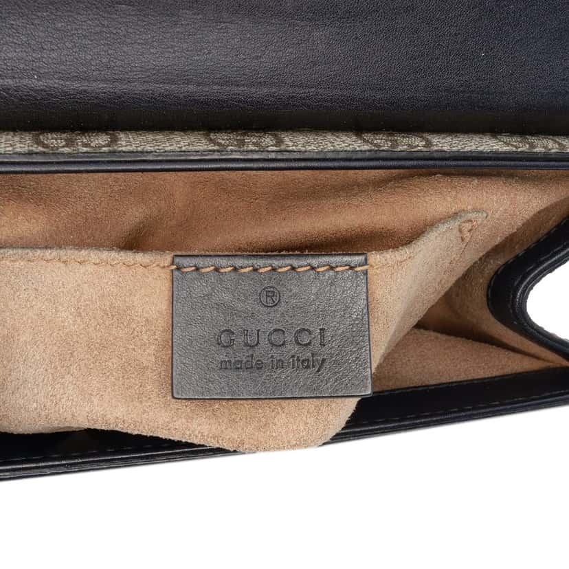 Gucci Small GG Supreme Padlock Crossbody Beige Very good condition - Box View