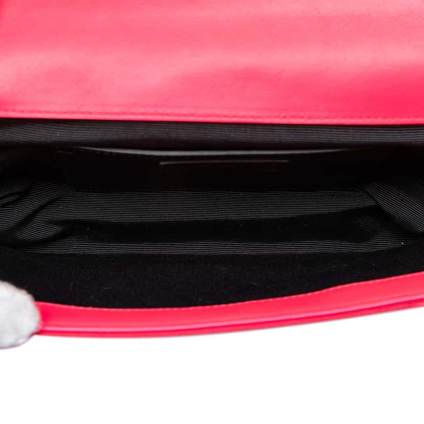 Saint Laurent Smooth Calfskin Monogram Cassandre Clutch Pink Leather Very good condition - Model View