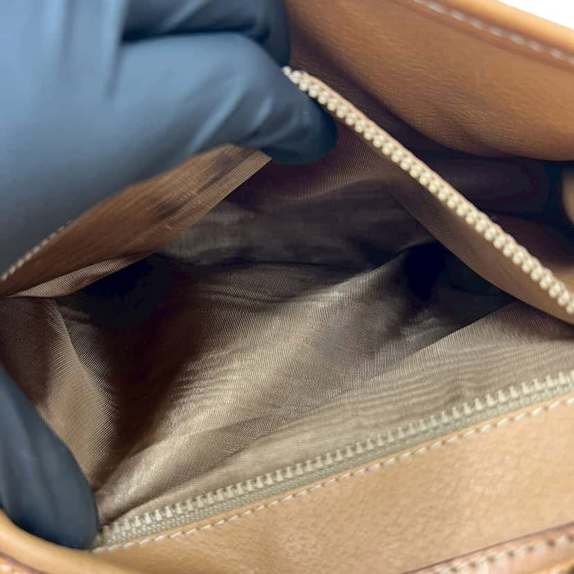 Celine Macadam Coated Canvas Crossbody Brown Very good condition - Model View