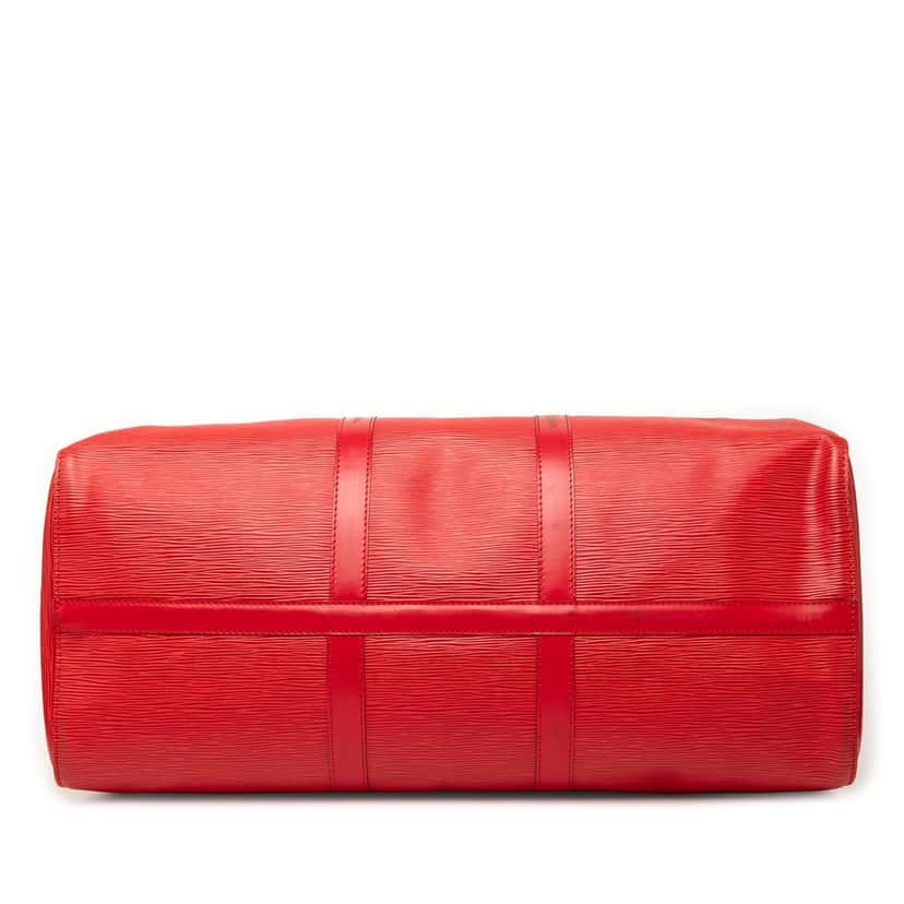 Louis Vuitton Epi Keepall 50 Red Leather Very good condition - Inside View