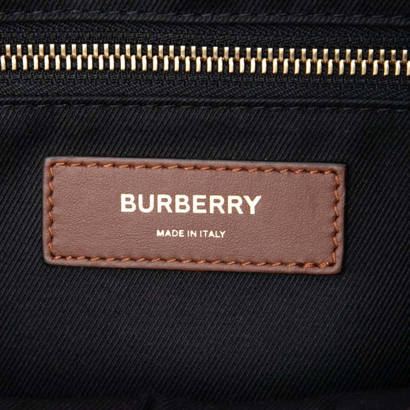 Burberry TB Monogram E-Canvas Camera Bag Brown Very good condition - Box View