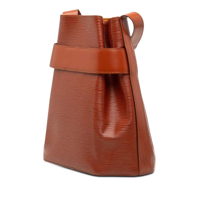 Louis Vuitton Epi Sac D Epaule PM Brown Leather Very good condition - Back View