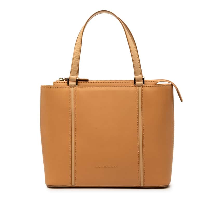 Burberry Leather Tote Brown Leather Very good condition - Front View