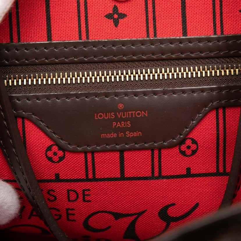Louis Vuitton Damier Ebene Neverfull MM Brown Very good condition - Box View
