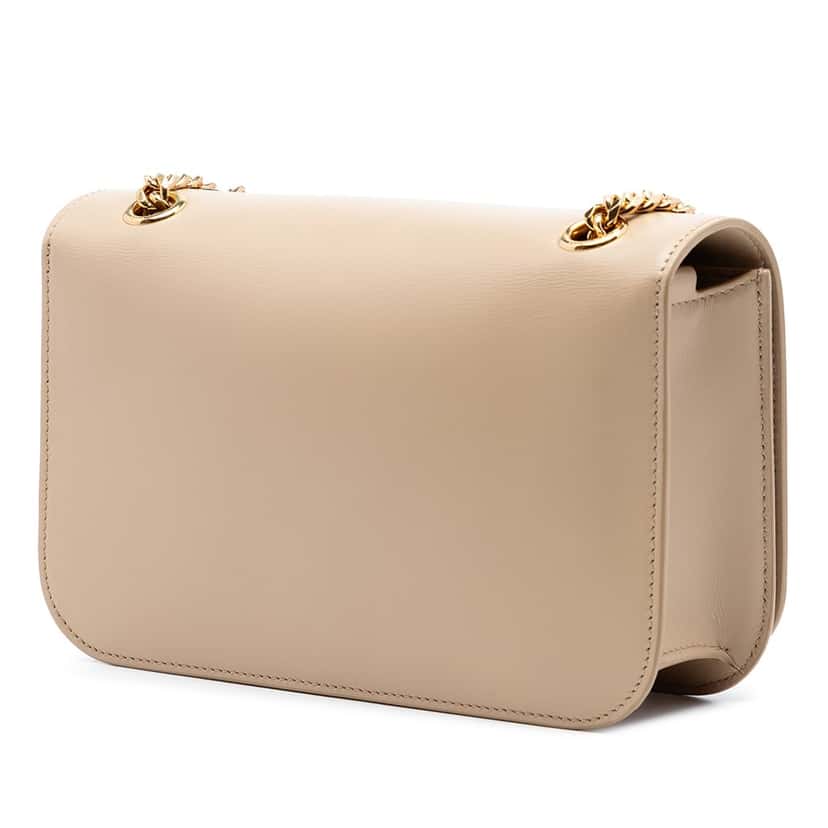 Celine Medium Calfskin Triomphe Frame Crossbody Beige Leather Very good condition - Back View