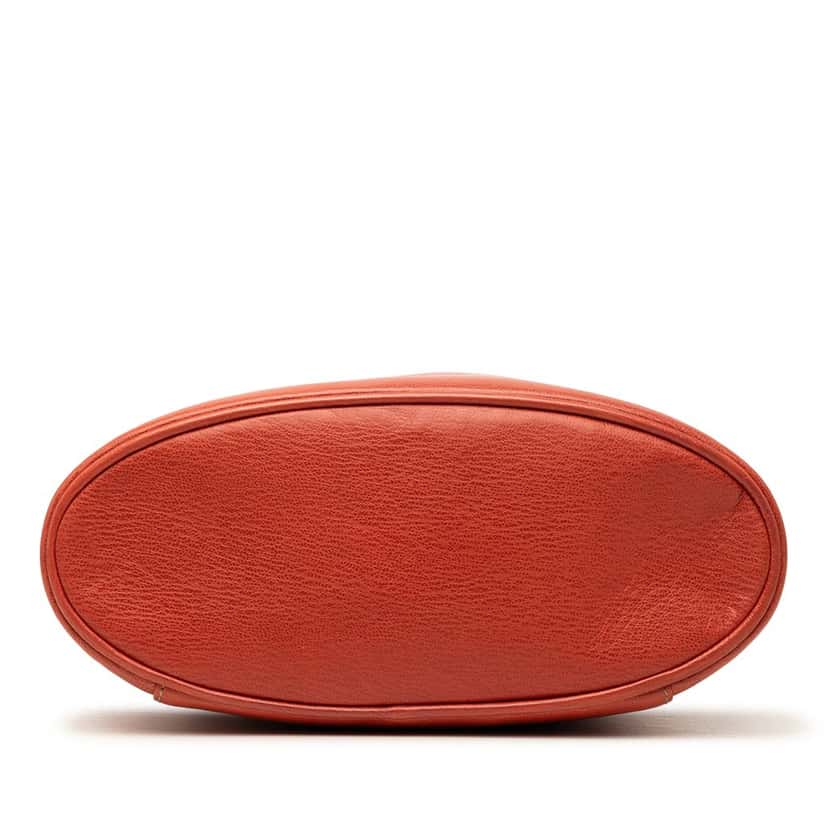 Loewe Leather Velasquez Twist Vanity Bag Orange Leather Very good condition - Inside View