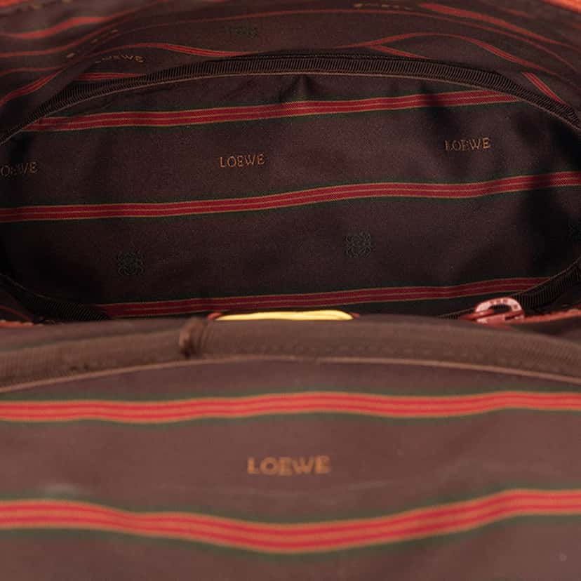 Loewe Leather Velasquez Twist Vanity Bag Orange Leather Very good condition - Model View