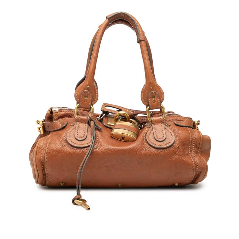 Chloé Leather Paddington Handbag Brown Leather Very good condition - Front View