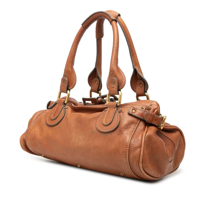 Chloé Leather Paddington Handbag Brown Leather Very good condition - Back View