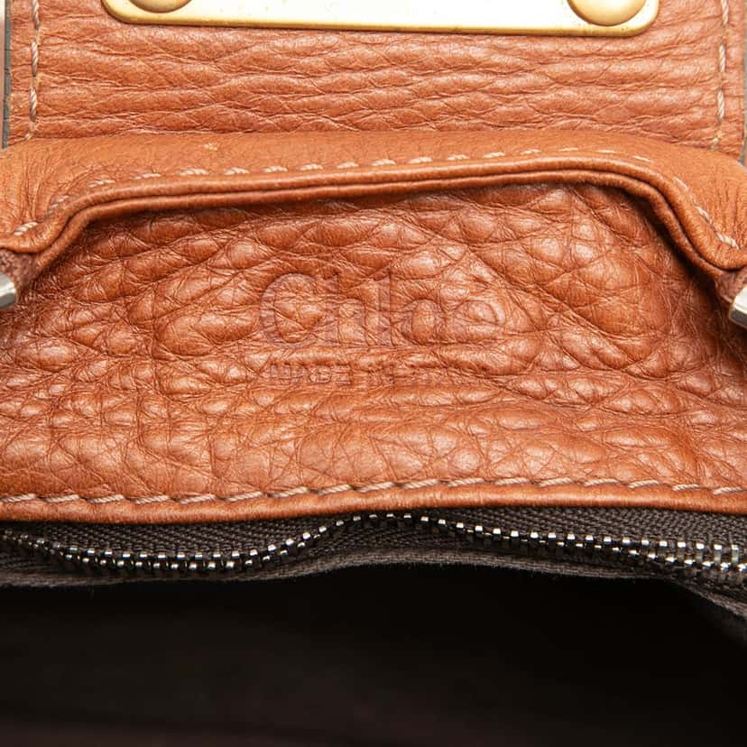Chloé Leather Paddington Handbag Brown Leather Very good condition - Box View